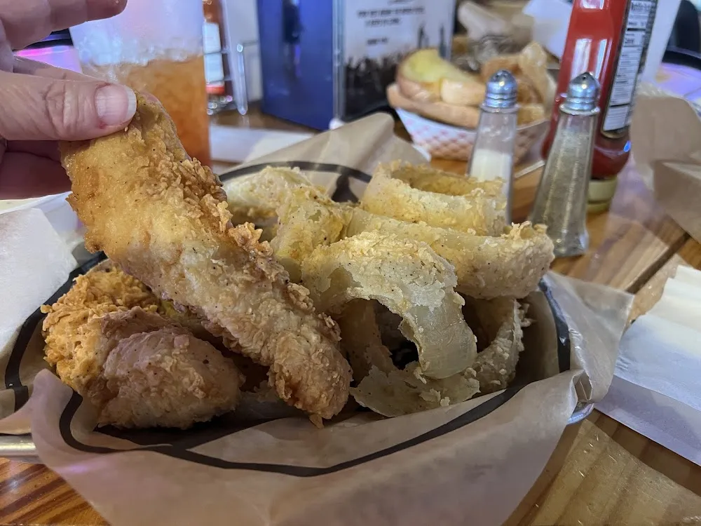 1 2 Order Chicken Tenders and Onion Rings